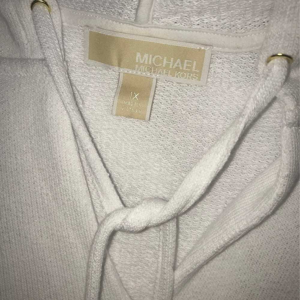 Michael Kors one XL ladies white pull ov - image 4