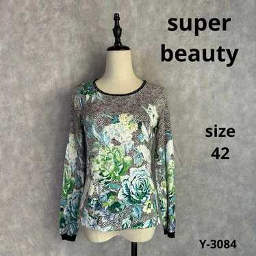 super beauty Super beauty flower pattern Long slee