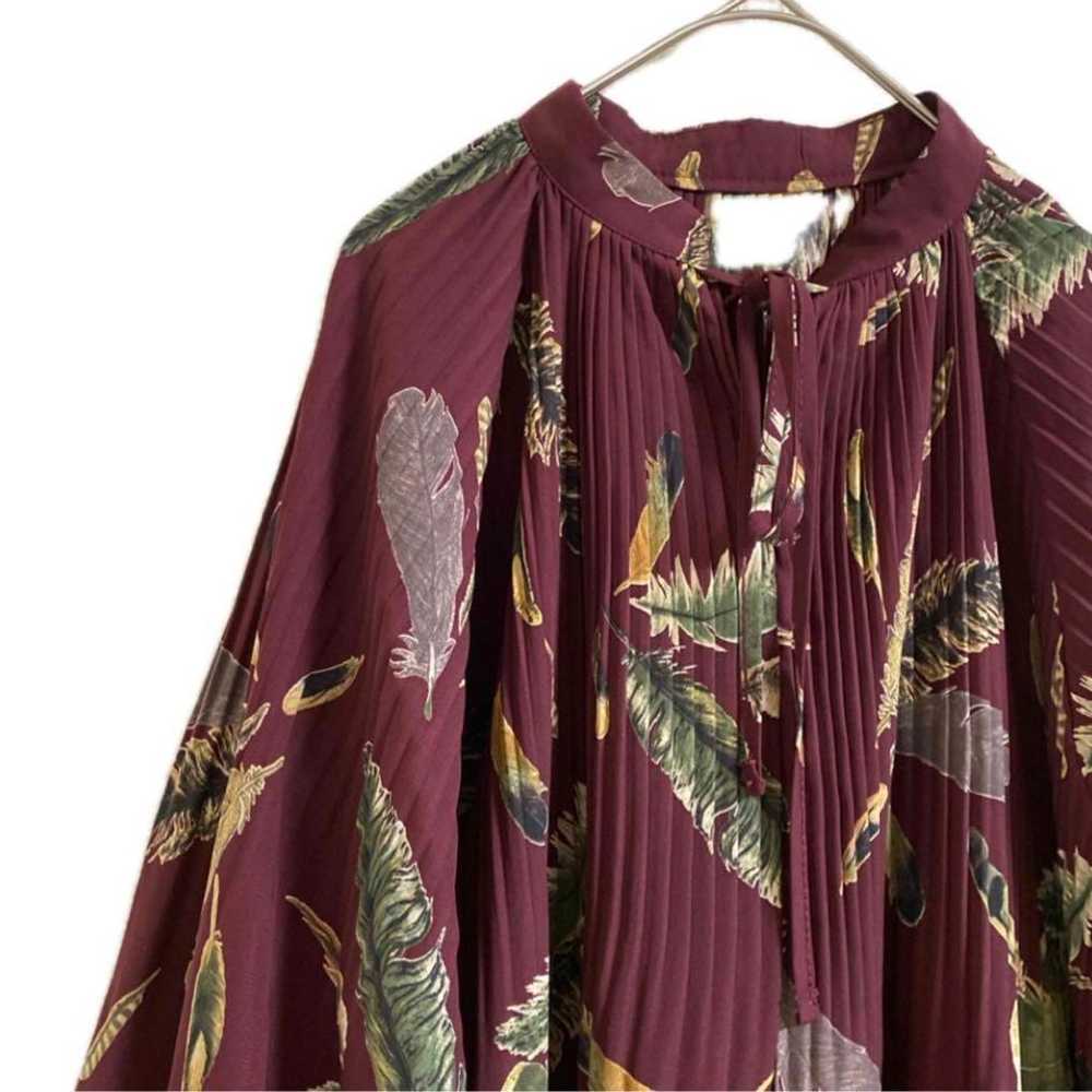 Large size! Reveur Gathered Pleats Design Blouse - image 2