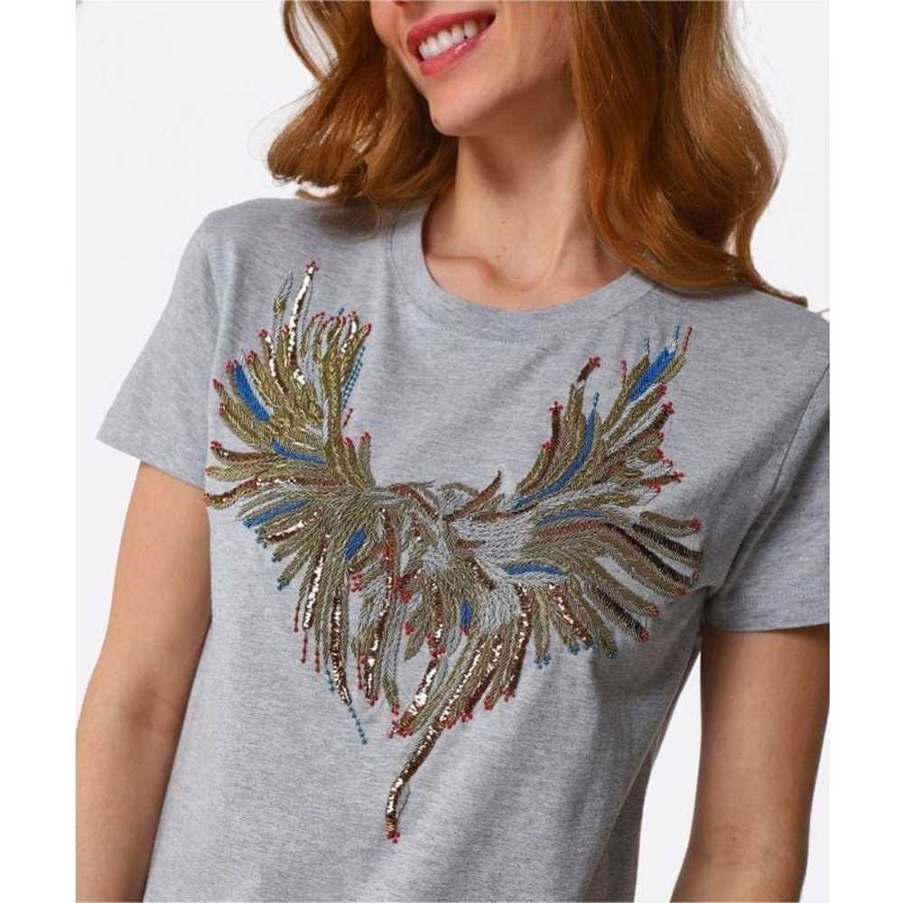 ZADIG AND VOLTAIRE Walk Embellished Eagle T Shirt… - image 1