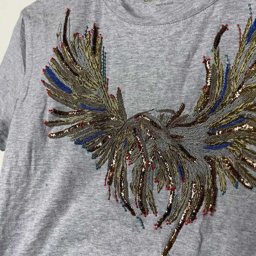 ZADIG AND VOLTAIRE Walk Embellished Eagle T Shirt… - image 5