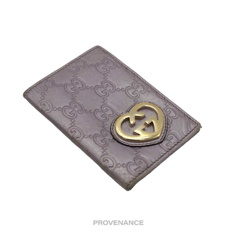 Gucci 🔴 Gucci Heart Pocket Organizer Wallet - Me… - image 3