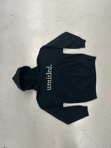 Designer Untitled Black Hoodie with Front Pocket