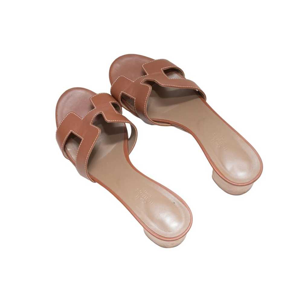 Hermès Leather sandal - image 3