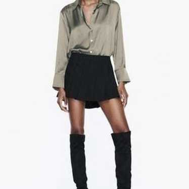 ZARA | FLOWY SATIN EFFECT SHIRT S - image 1