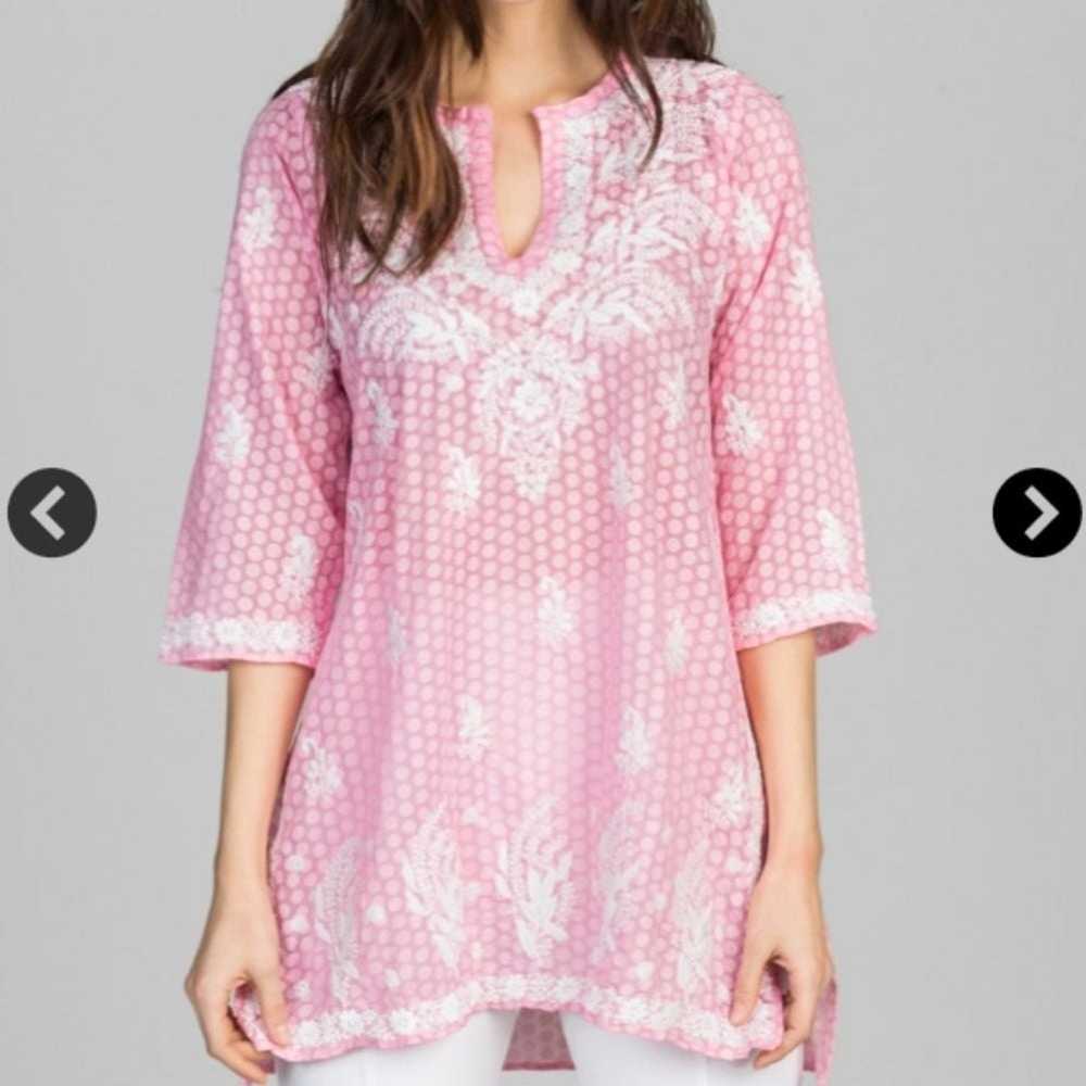 AMAYA MELISSA PINK COTTON TUNIC - image 1