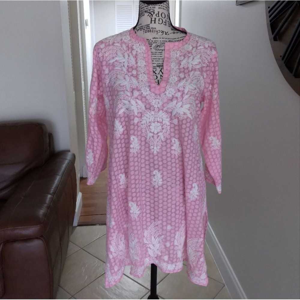 AMAYA MELISSA PINK COTTON TUNIC - image 3