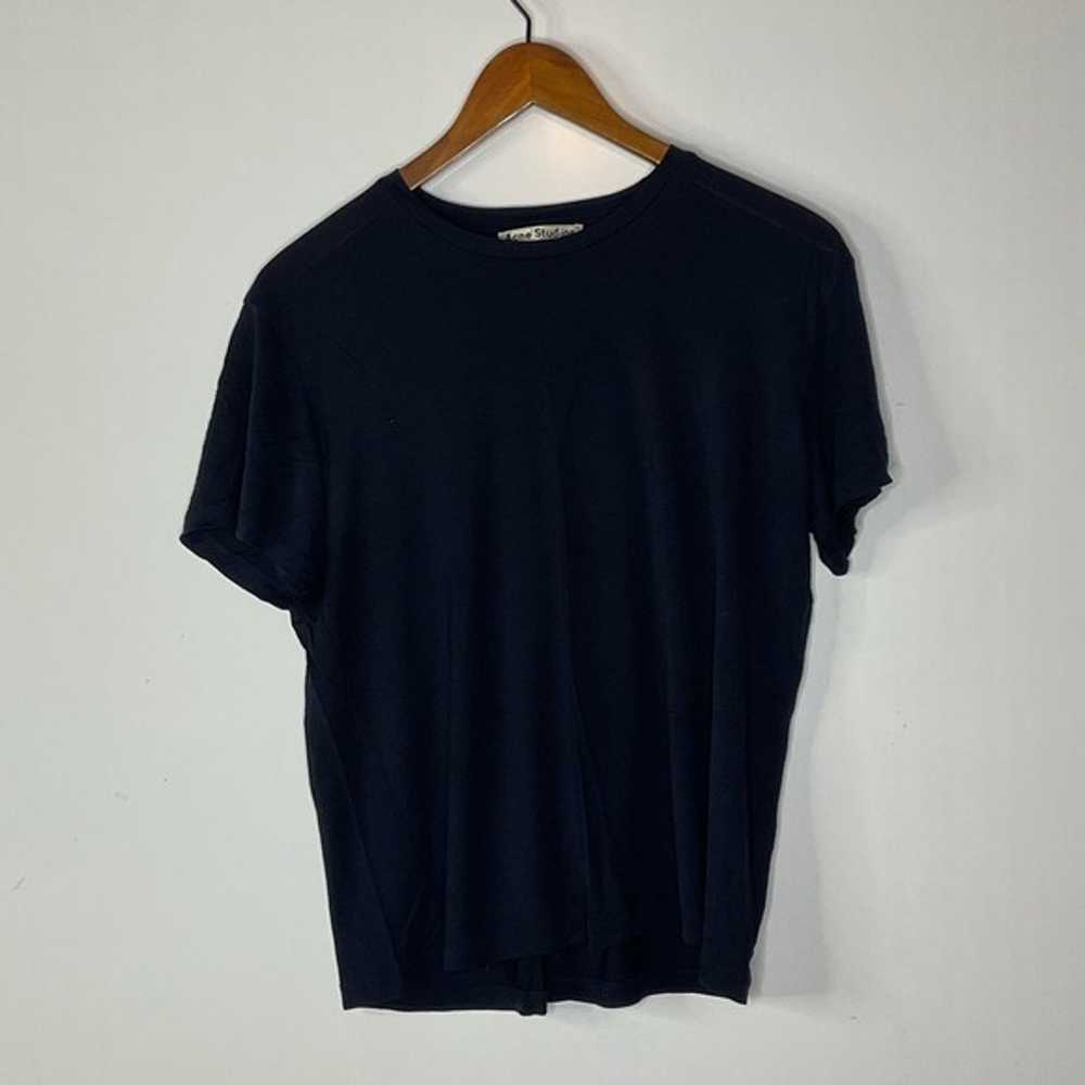 Acne Studios Black Crewneck Short Sleeve T-shirt … - image 1