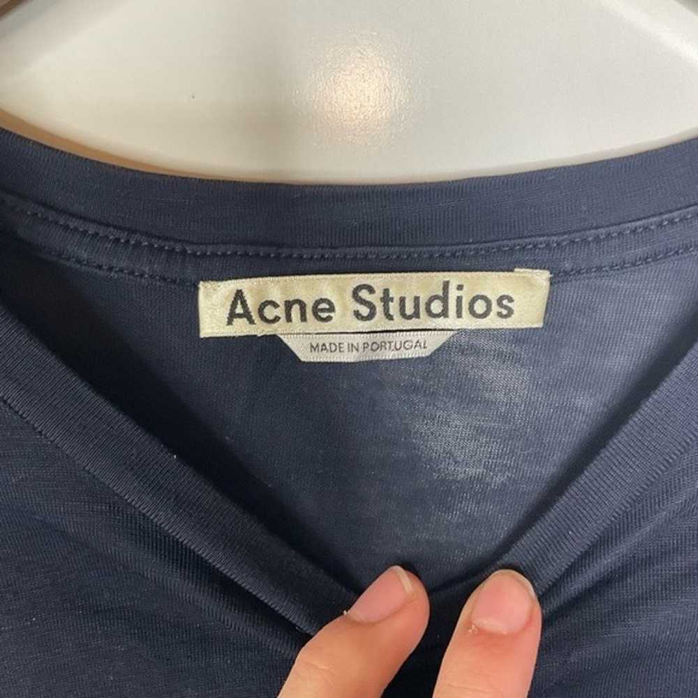 Acne Studios Black Crewneck Short Sleeve T-shirt … - image 3