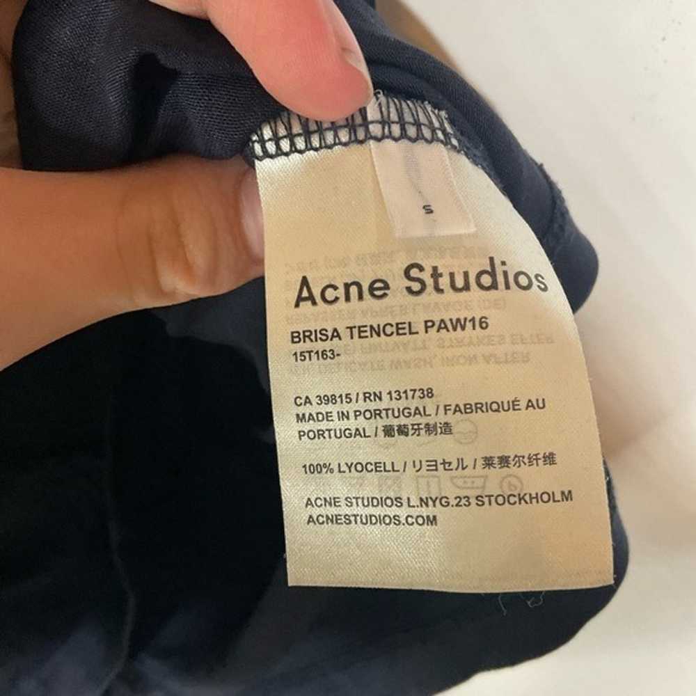 Acne Studios Black Crewneck Short Sleeve T-shirt … - image 4