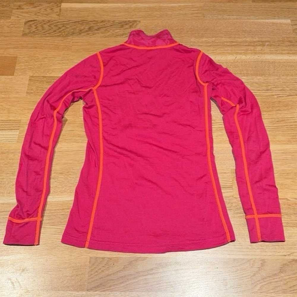 Kari Traa Merino Wool Blend Half Zip Pink Orange … - image 10