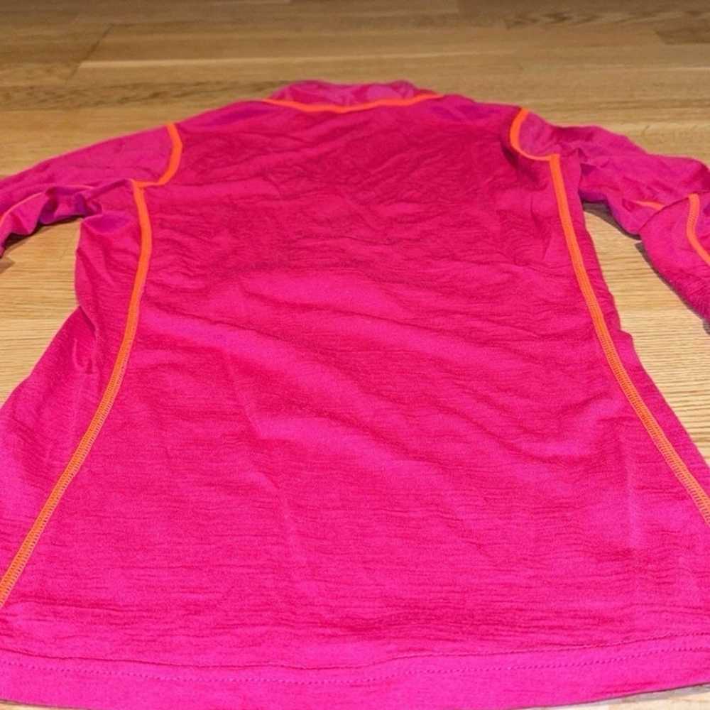 Kari Traa Merino Wool Blend Half Zip Pink Orange … - image 11