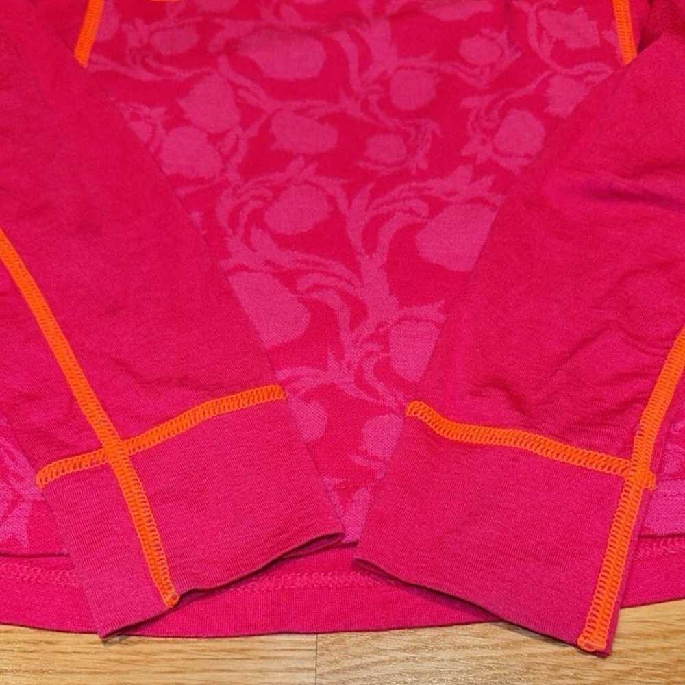 Kari Traa Merino Wool Blend Half Zip Pink Orange … - image 6