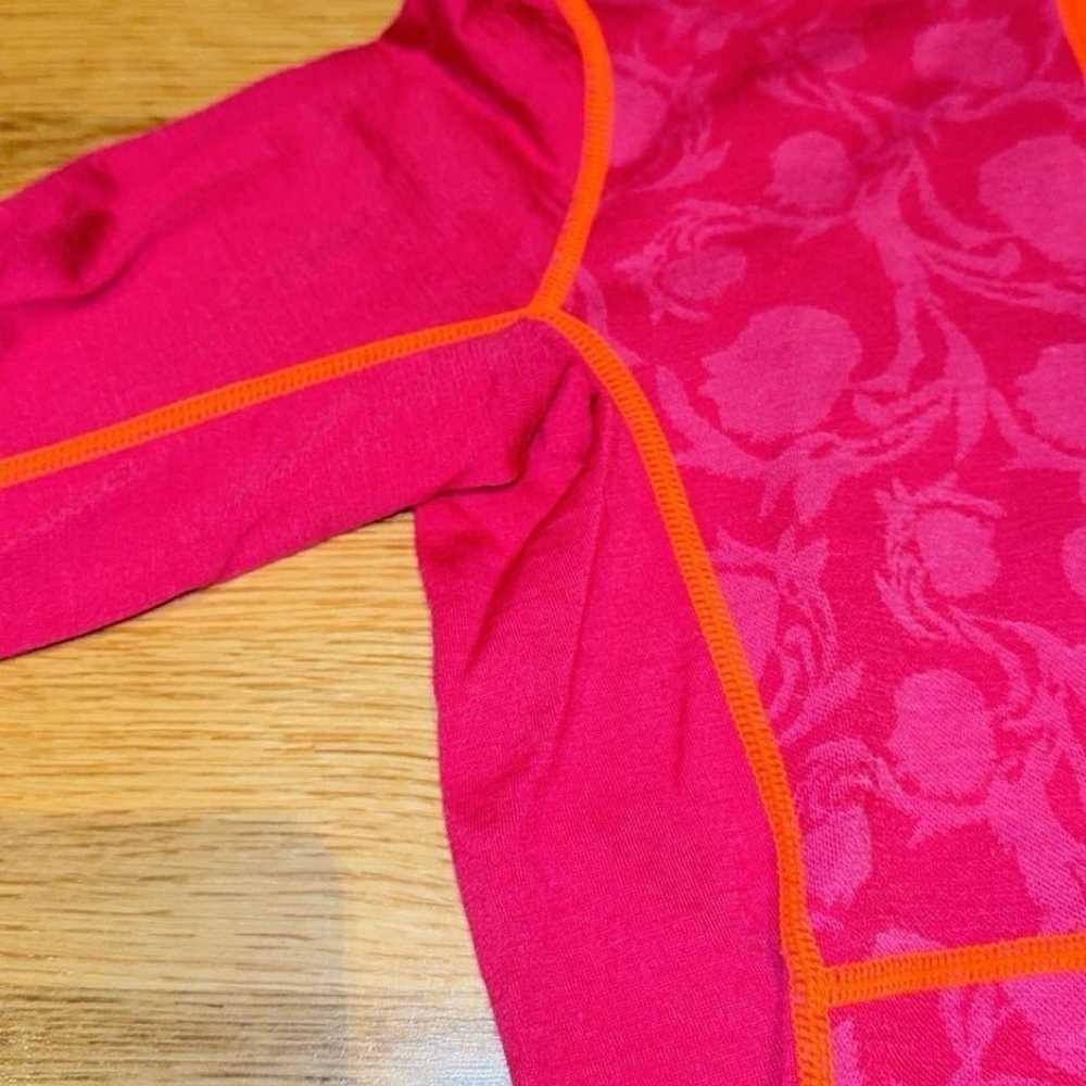 Kari Traa Merino Wool Blend Half Zip Pink Orange … - image 7