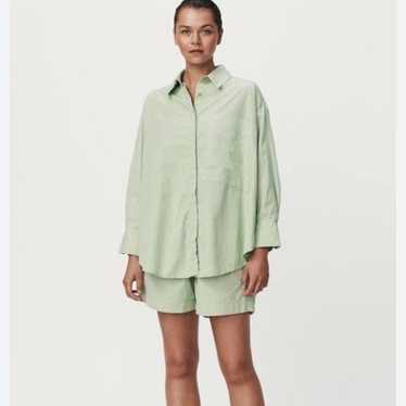 Rowie the Label Bee Organic Oversized Button Down 