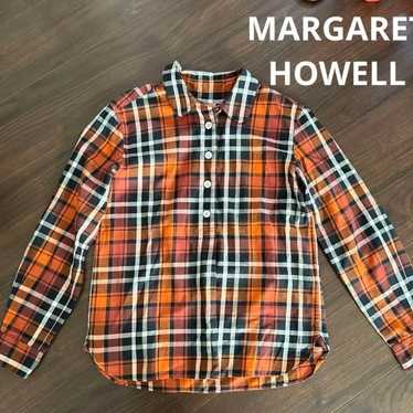 美品 MARGARET HOWELL ワイドカラー チェックシャツ MHL. Margaret howell check - Gem