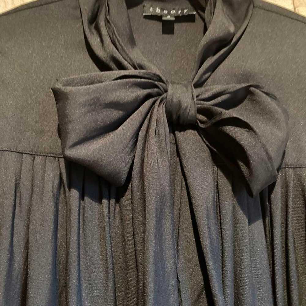 Theory Silk Bowtie Blouse - image 2