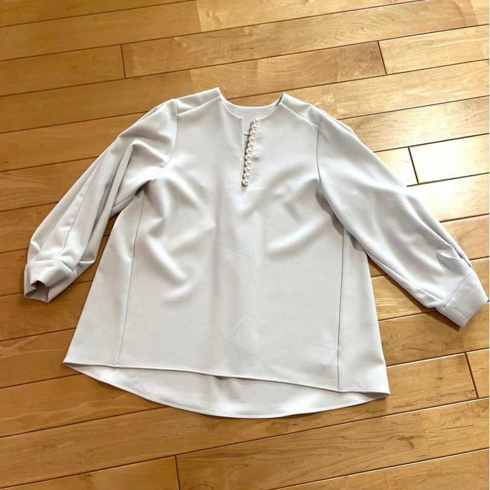 TONAL Pearl Key Neck Blouse - image 4