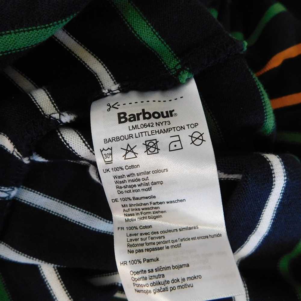 BARBOUR Littlehampton Top Shirt Navy Stripe Breto… - image 11