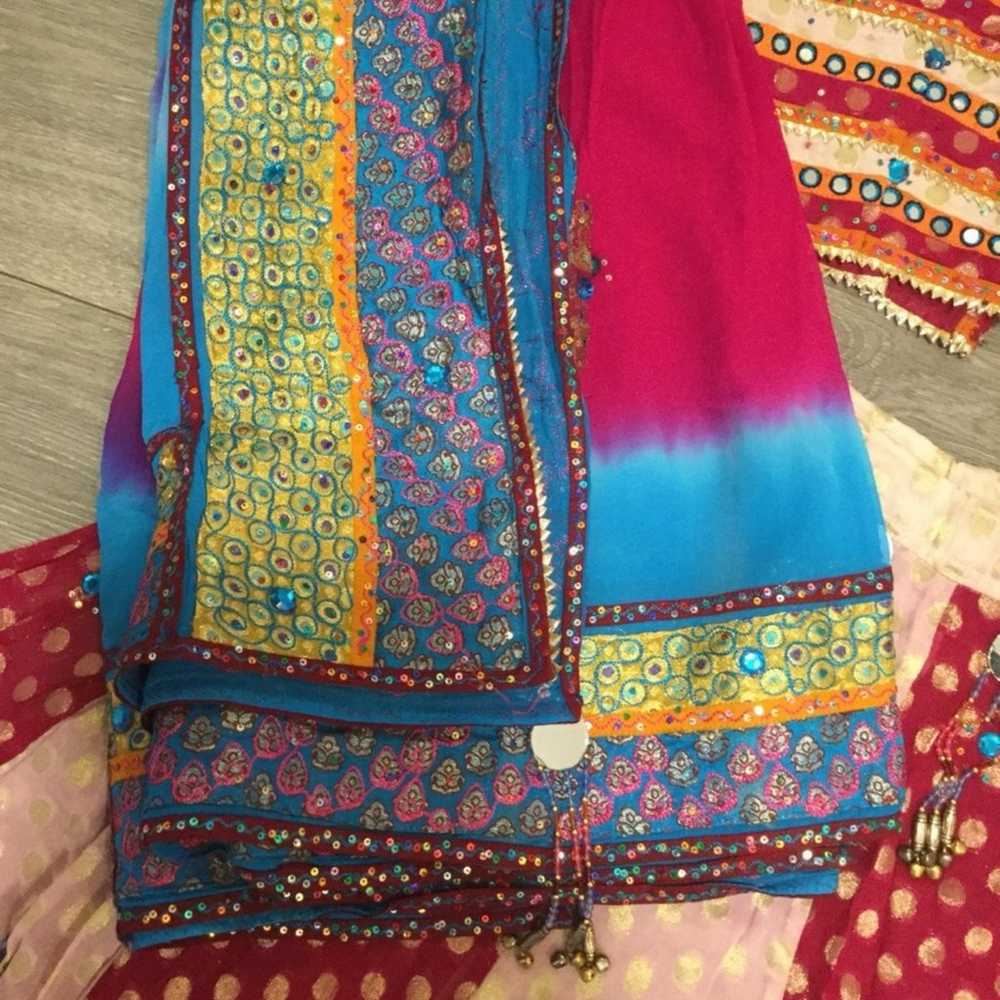 indian lehenga chaniya choli saree sari formal bo… - image 2