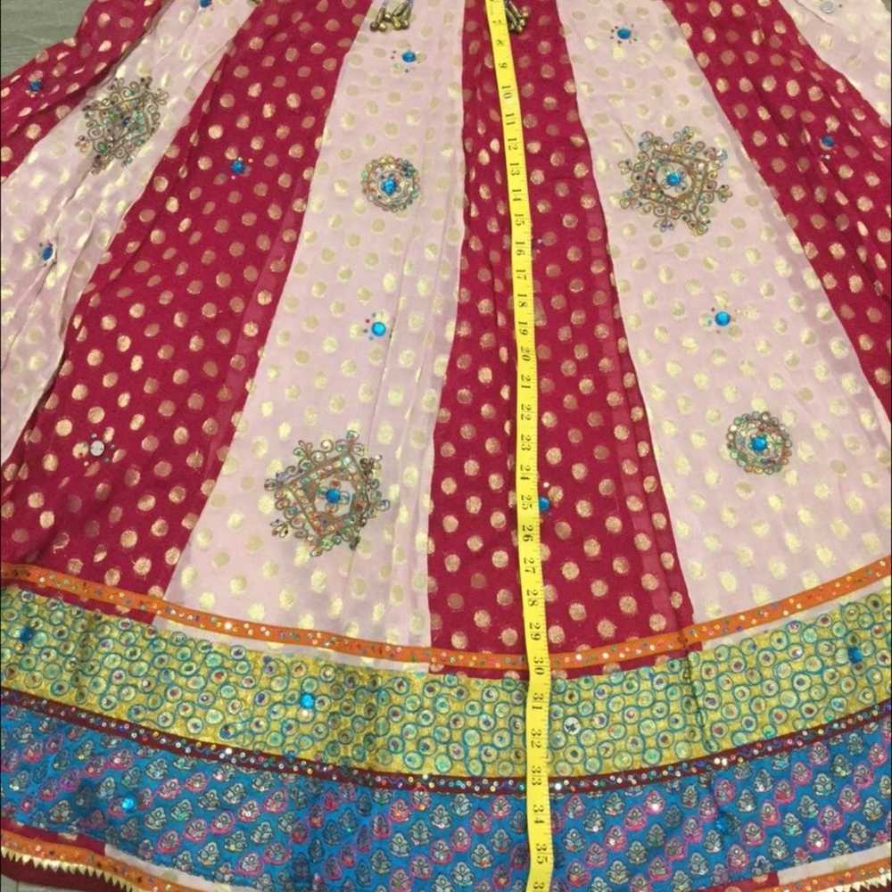 indian lehenga chaniya choli saree sari formal bo… - image 4