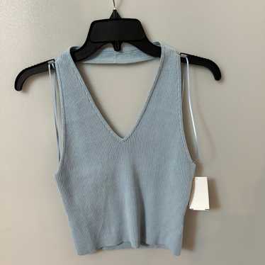 NWOT Reformation Carol Cotton Sweater Tank Top M … - image 1