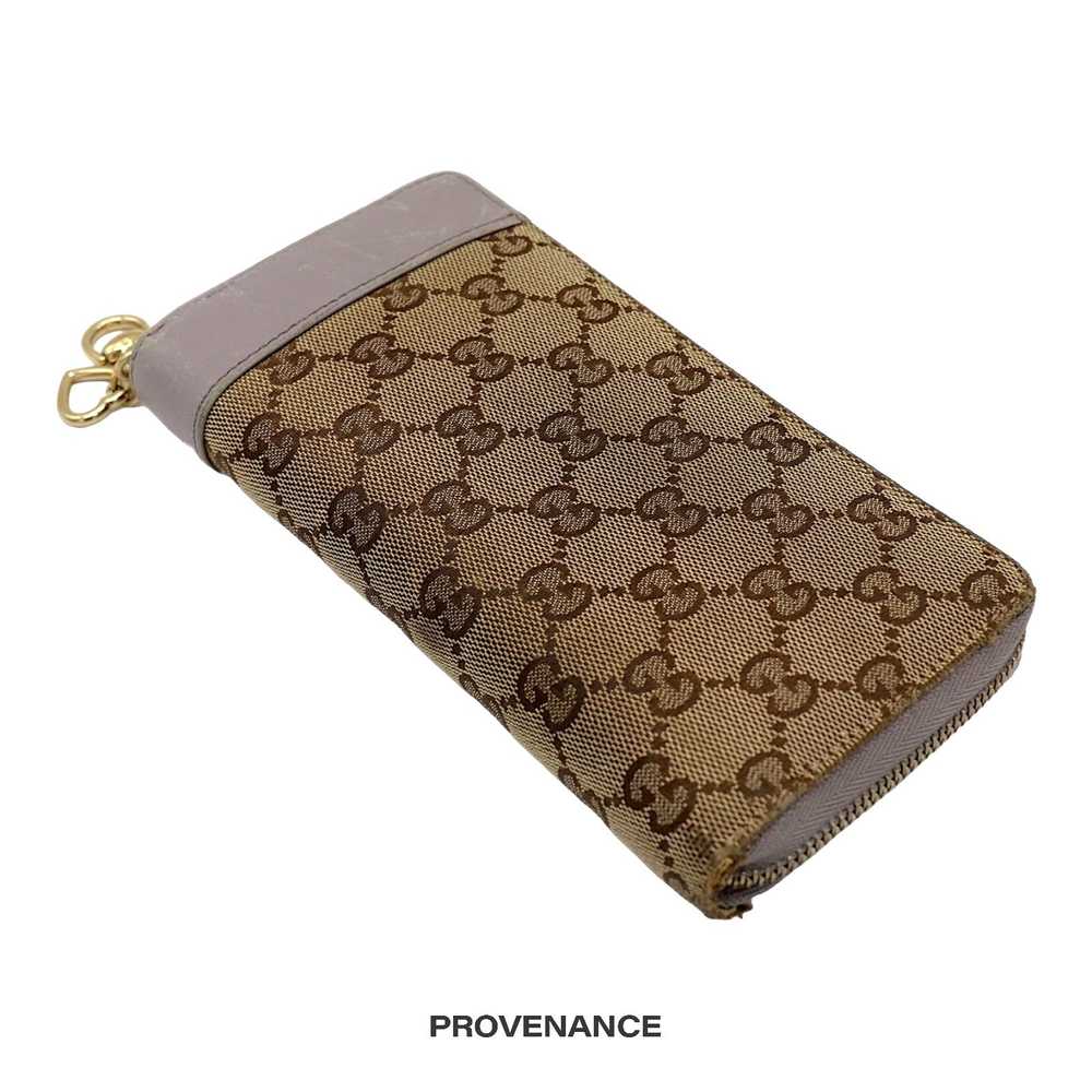 Gucci 🔴 Gucci Horsebit Heart Zip Long Wallet -GG… - image 4