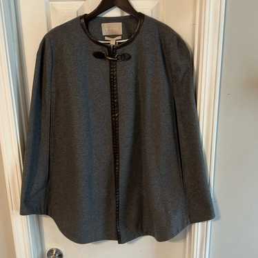 Stunning Dark Grey Wool Cape by Banana Republic W… - image 1