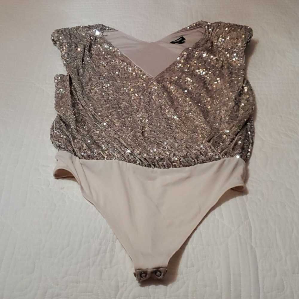 Express Sequin Bodysuit, Size M - image 5