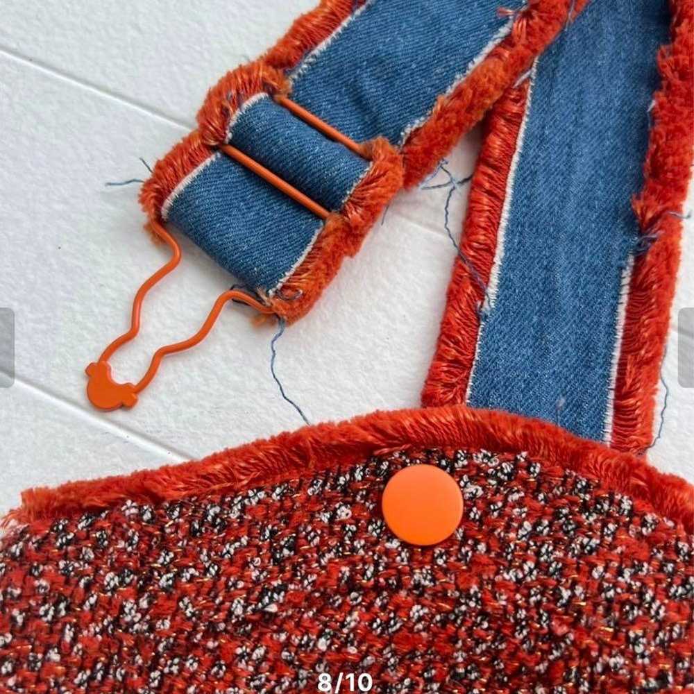 Shoulder denim vest. - image 9