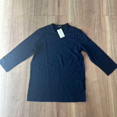 Unused tricot COMME des GARÇONS Navy Cut-and-Sew