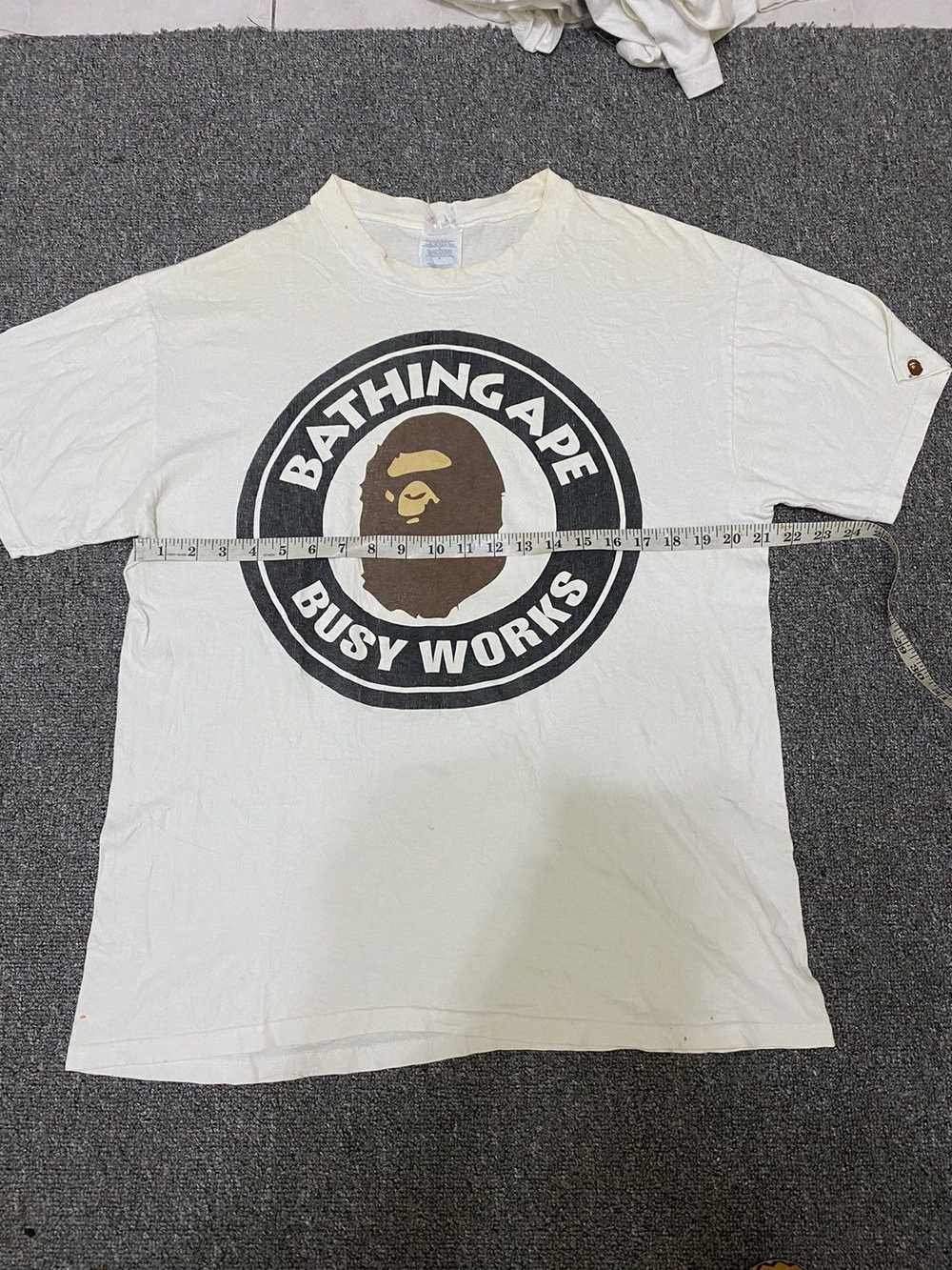 Bape × Hanes × Vintage VTG BAPE BUSY WORKS BY HAN… - image 2