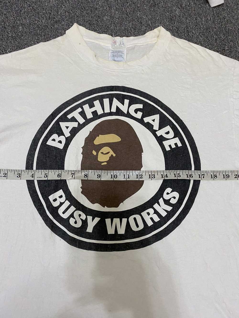 Bape × Hanes × Vintage VTG BAPE BUSY WORKS BY HAN… - image 3