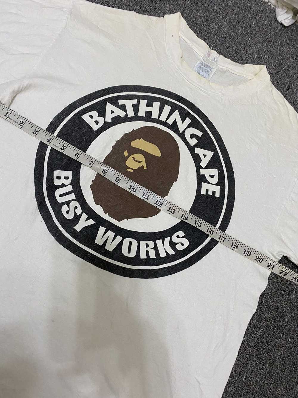 Bape × Hanes × Vintage VTG BAPE BUSY WORKS BY HAN… - image 4