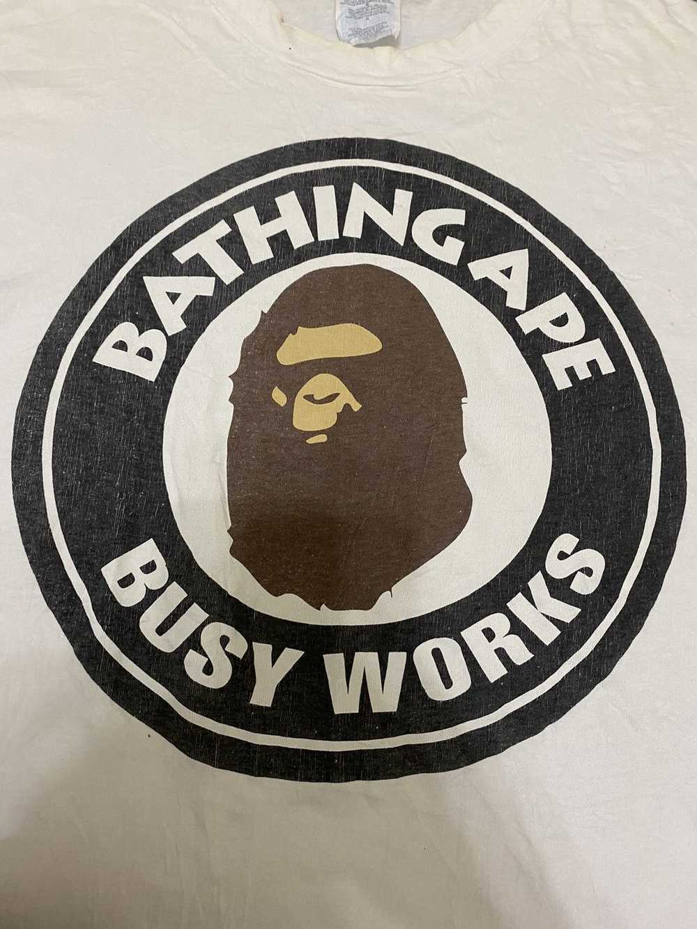 Bape × Hanes × Vintage VTG BAPE BUSY WORKS BY HAN… - image 9