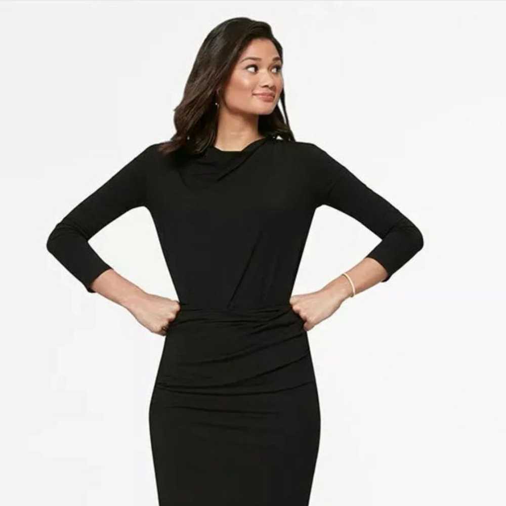 MM Lafleur Winfrey Ruched Blouse - Black M - image 2