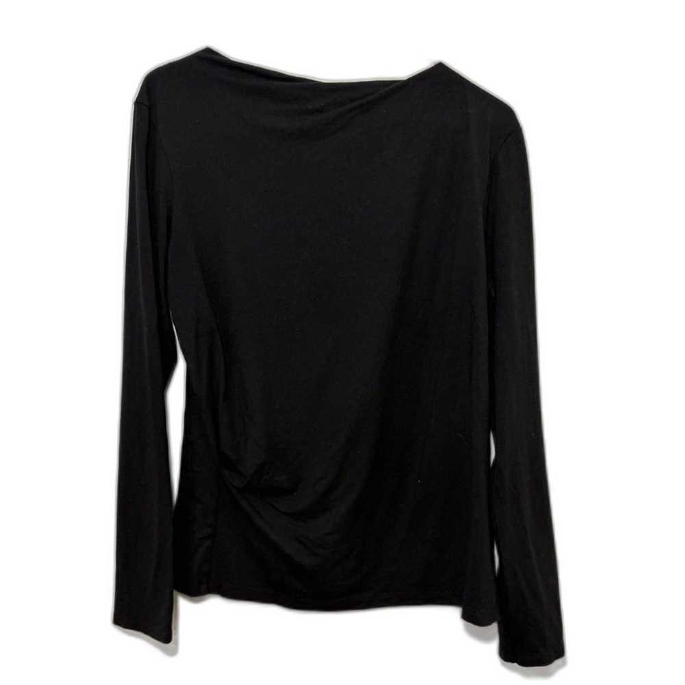 MM Lafleur Winfrey Ruched Blouse - Black M - image 5