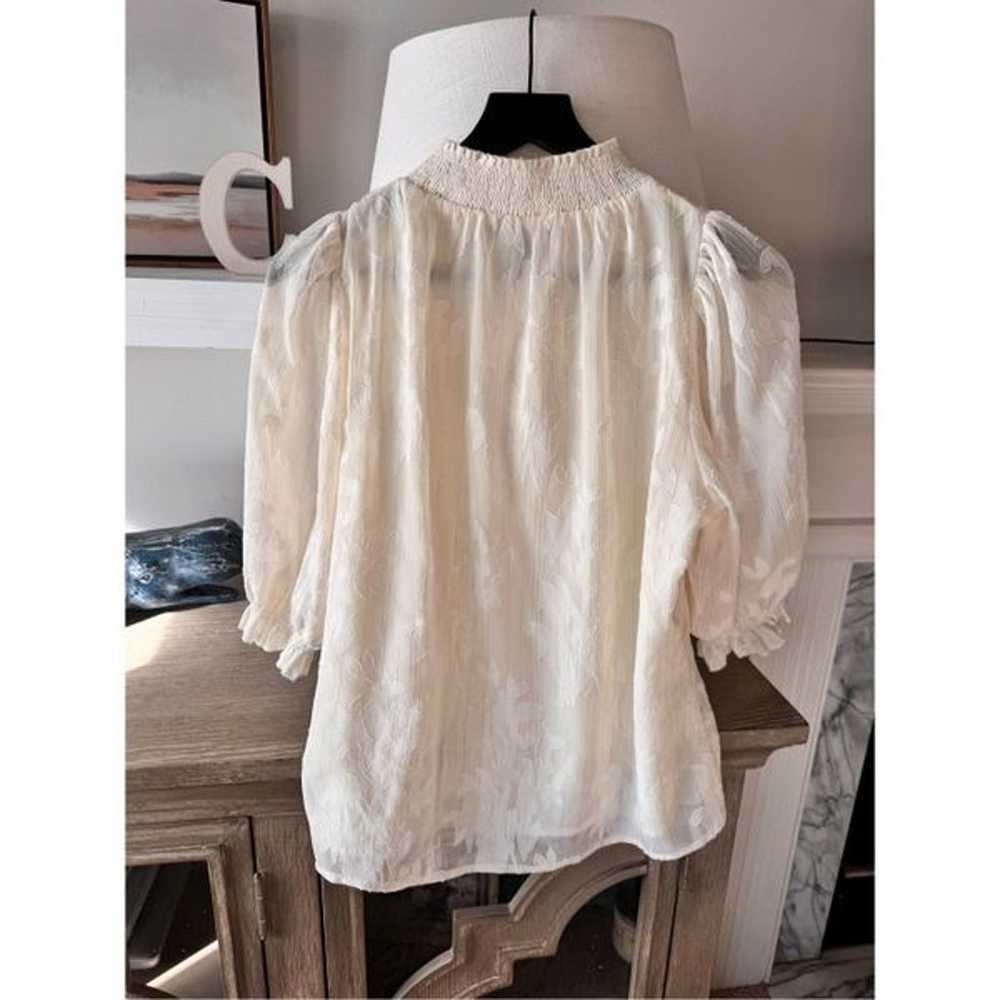 Abbey Glass Bennett Chiffon Top Size Medium - image 9