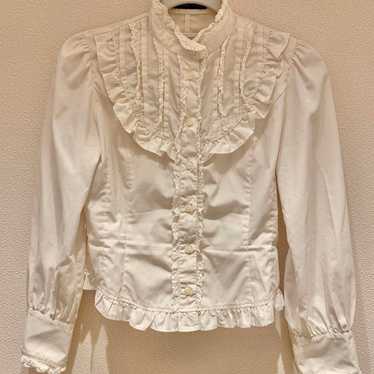 Innocent World Frill Blouse, Cream, Size M - image 1