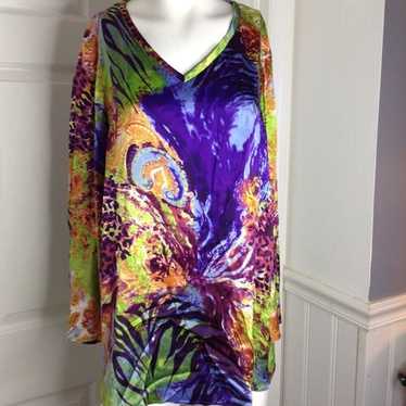 Craig Signer (RARE) 100% Silk, designer blouse/tun