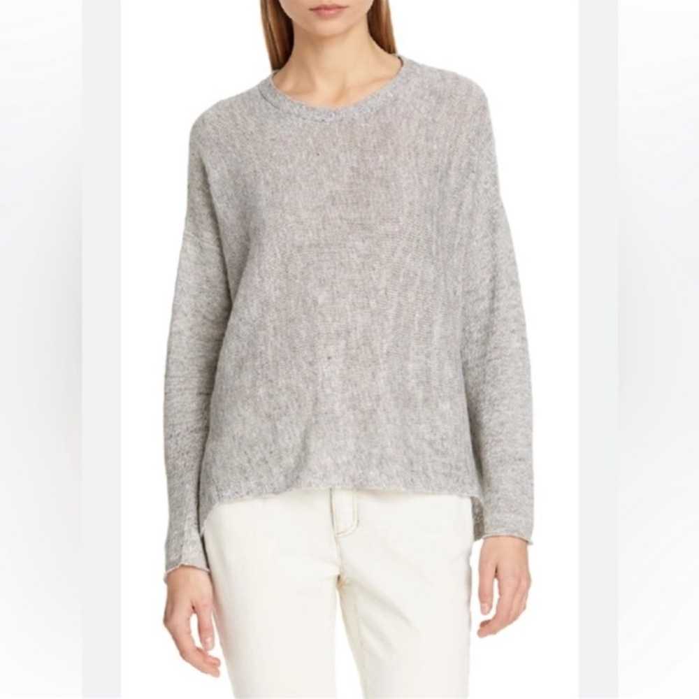 Eileen Fisher Linen Blend Long Sleeve Blouse size… - image 1