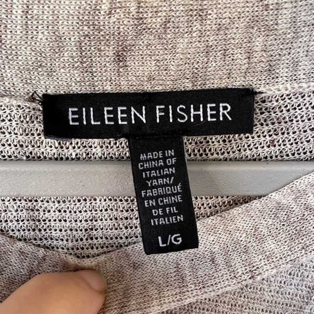 Eileen Fisher Linen Blend Long Sleeve Blouse size… - image 3