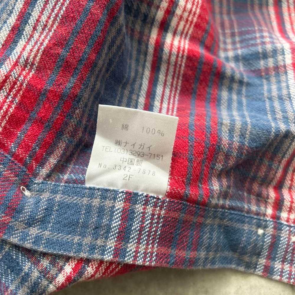 Ralph Lauren Flannel Shirt 170 Check Red Blue Red… - image 10