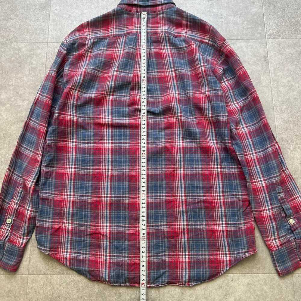 Ralph Lauren Flannel Shirt 170 Check Red Blue Red… - image 6