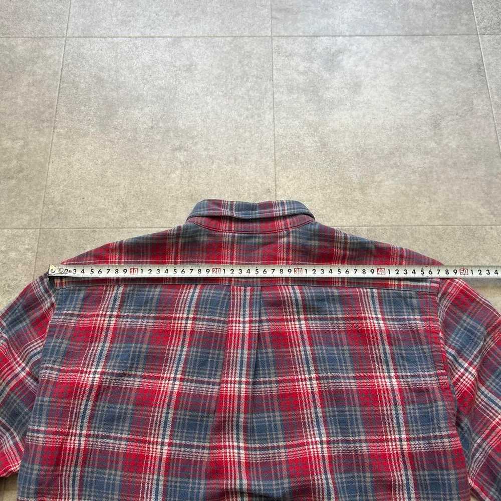 Ralph Lauren Flannel Shirt 170 Check Red Blue Red… - image 7