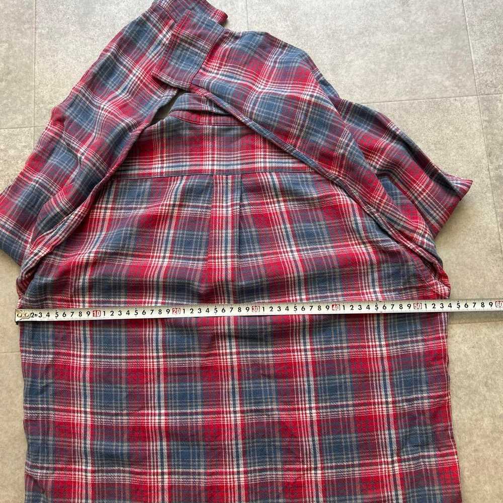 Ralph Lauren Flannel Shirt 170 Check Red Blue Red… - image 8