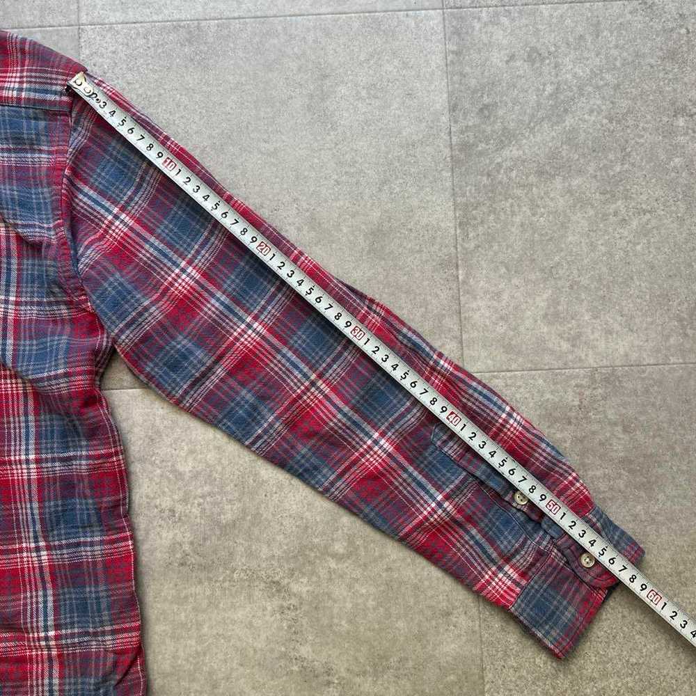 Ralph Lauren Flannel Shirt 170 Check Red Blue Red… - image 9