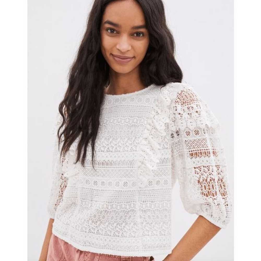 Anthropologie Seen Worn Kept Serena Lace Blouse -… - image 2