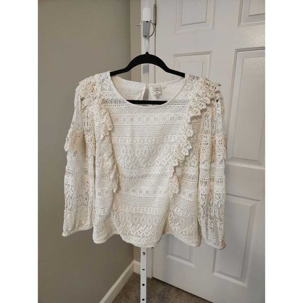 Anthropologie Seen Worn Kept Serena Lace Blouse -… - image 3