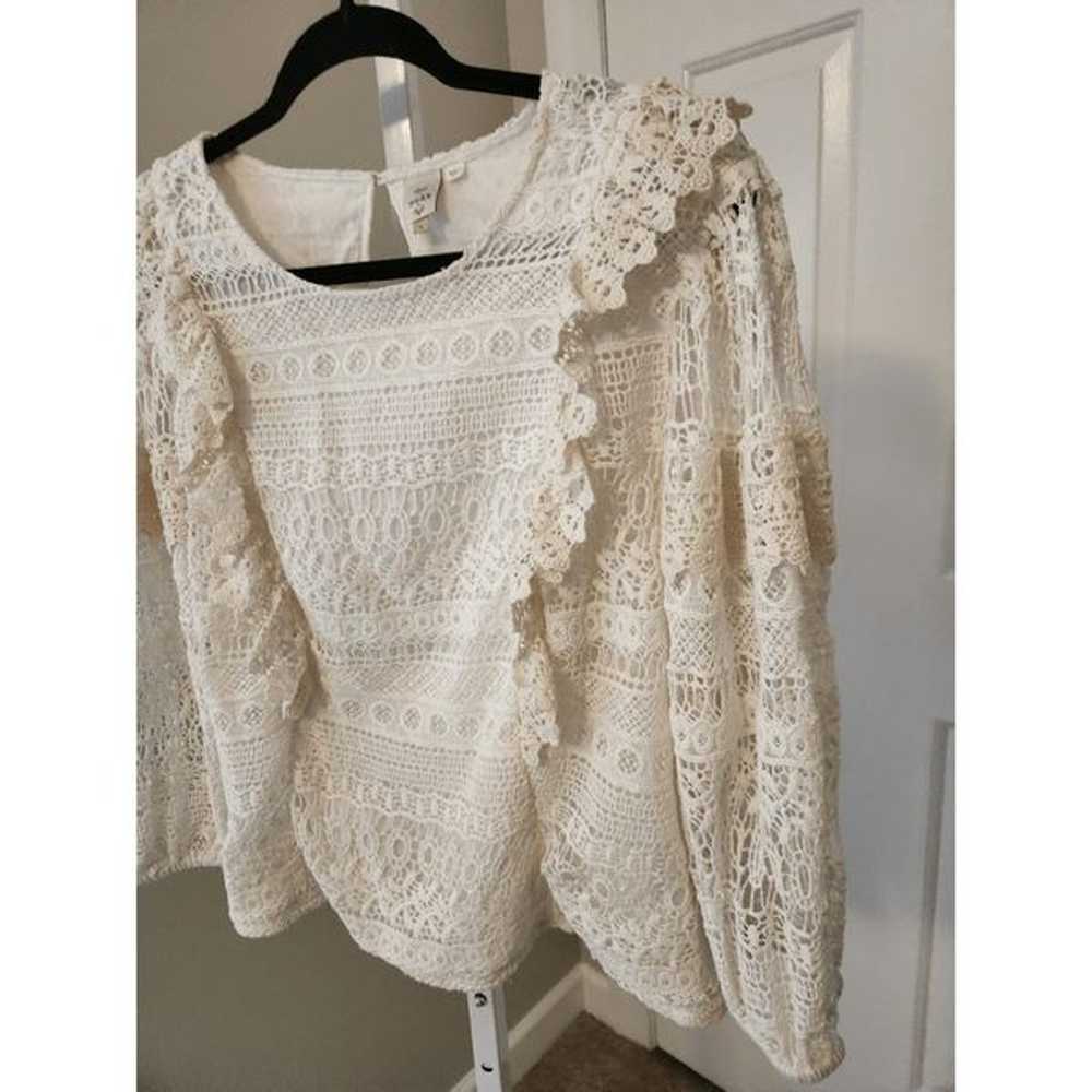 Anthropologie Seen Worn Kept Serena Lace Blouse -… - image 7